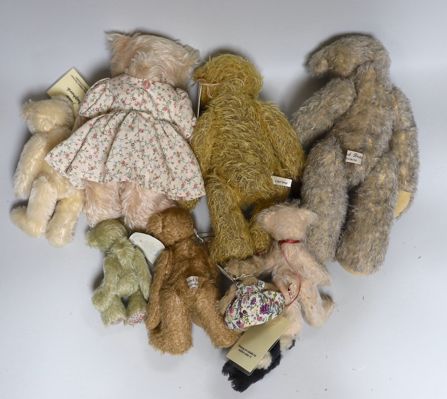 Nine various limited edition Teddy bears